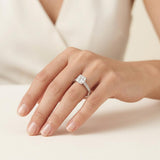 Campanelli & Pear GIA Certified 1.81 Carat Cushion Diamond Engagement Ring, Plat