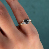 GIA 1.22ct Round Brilliant Diamond Engagement Ring, 14K Yellow & White Gold