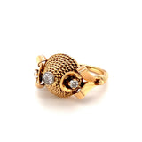 Retro Diamond Gold Ring, circa 1940s