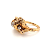 Retro Diamond Gold Ring, circa 1940s