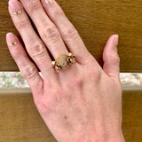 Retro Diamond Gold Ring, circa 1940s