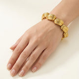 Shell Link Bracelet in 18K Gold by Hammerman Brothers, circa 1960s