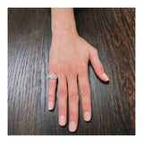 Three-Stone Diamond 18K White Gold Ring