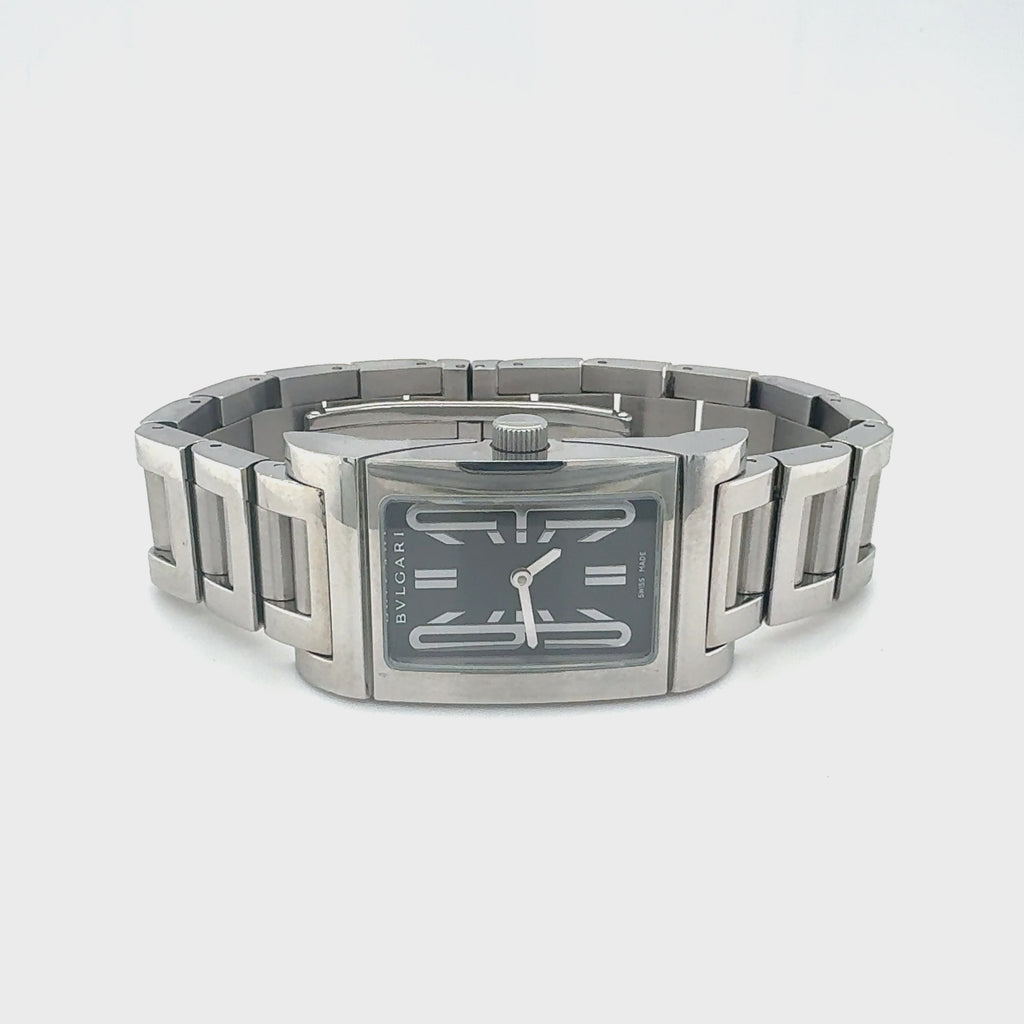 Bvlgari Rettangolo Ladies Stainless Steel Watch, Ref. RT39S