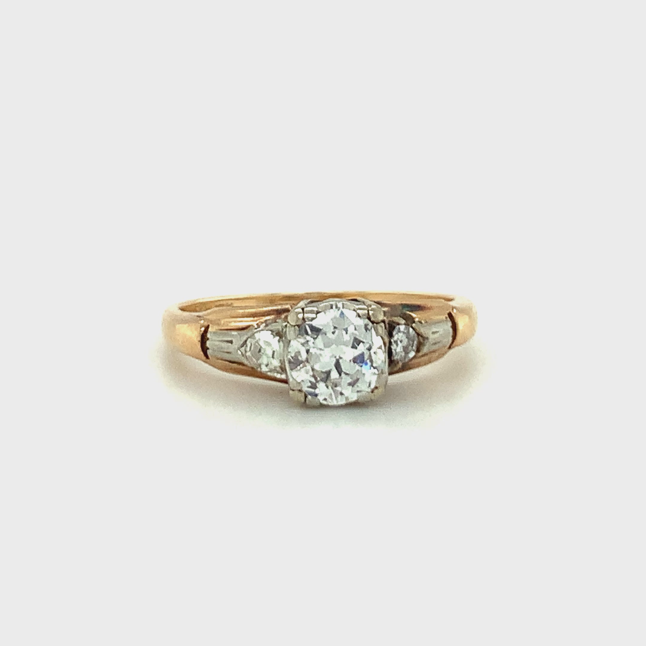 Video of the Victorian diamond ring in 14K Gold, 18K Gold, Rose Gold and White Gold
