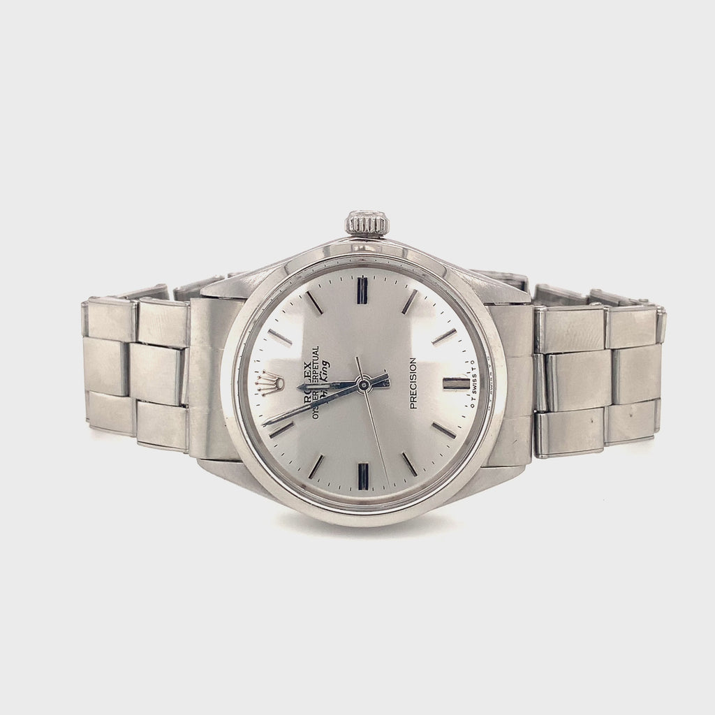 Vintage 1967 Rolex Air-King Ref. 5500 Stainless Steel Watch, Box and Pouch