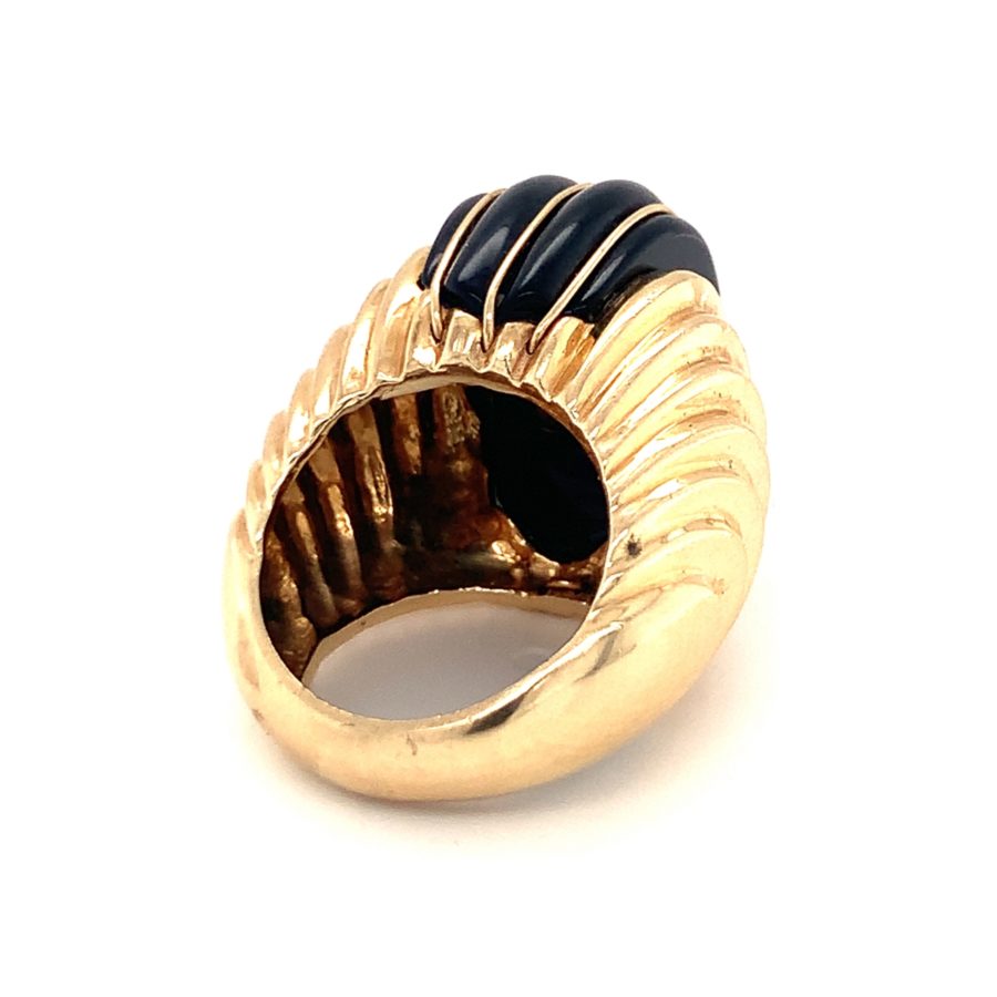 14K-YG ONYX DOME RING from Recoleta Estate Jewelry