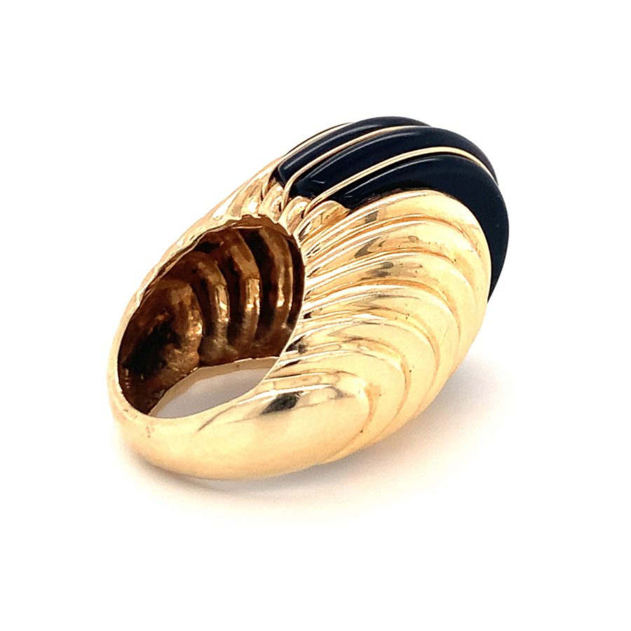 14K-YG ONYX DOME RING from Recoleta Estate Jewelry