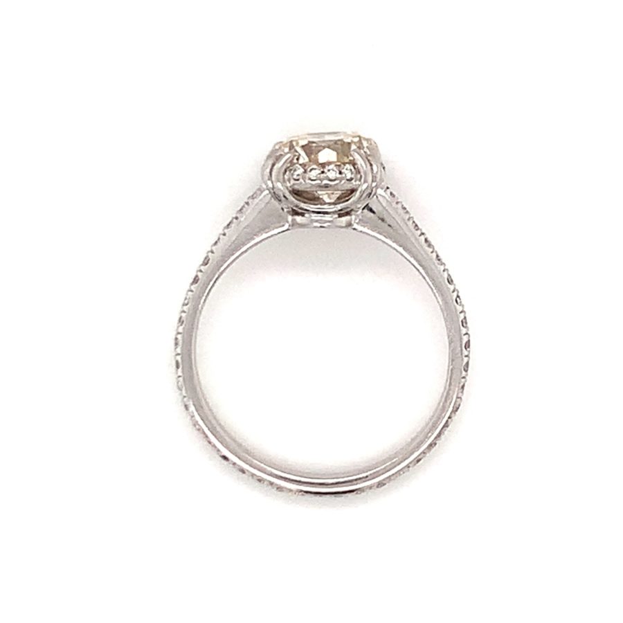 PLATINUM DIAMOND SOLITAIRE RING from Recoleta Estate Jewelry