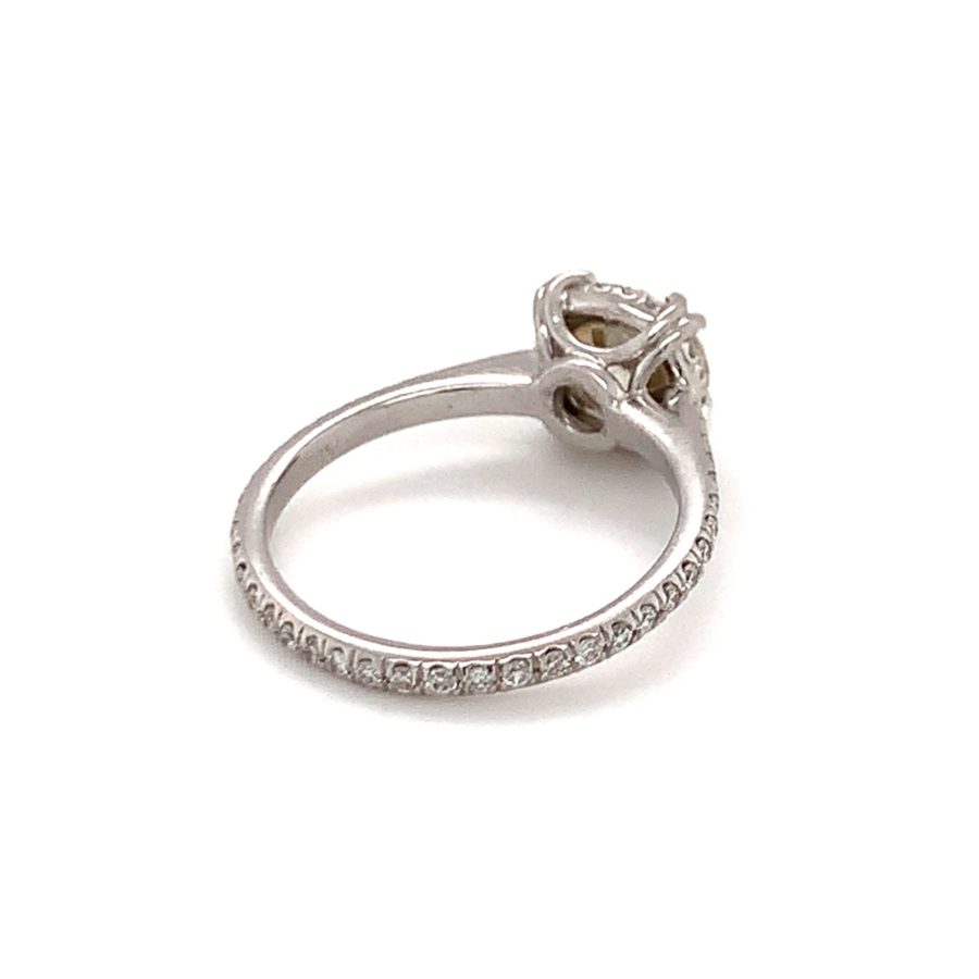 PLATINUM DIAMOND SOLITAIRE RING from Recoleta Estate Jewelry