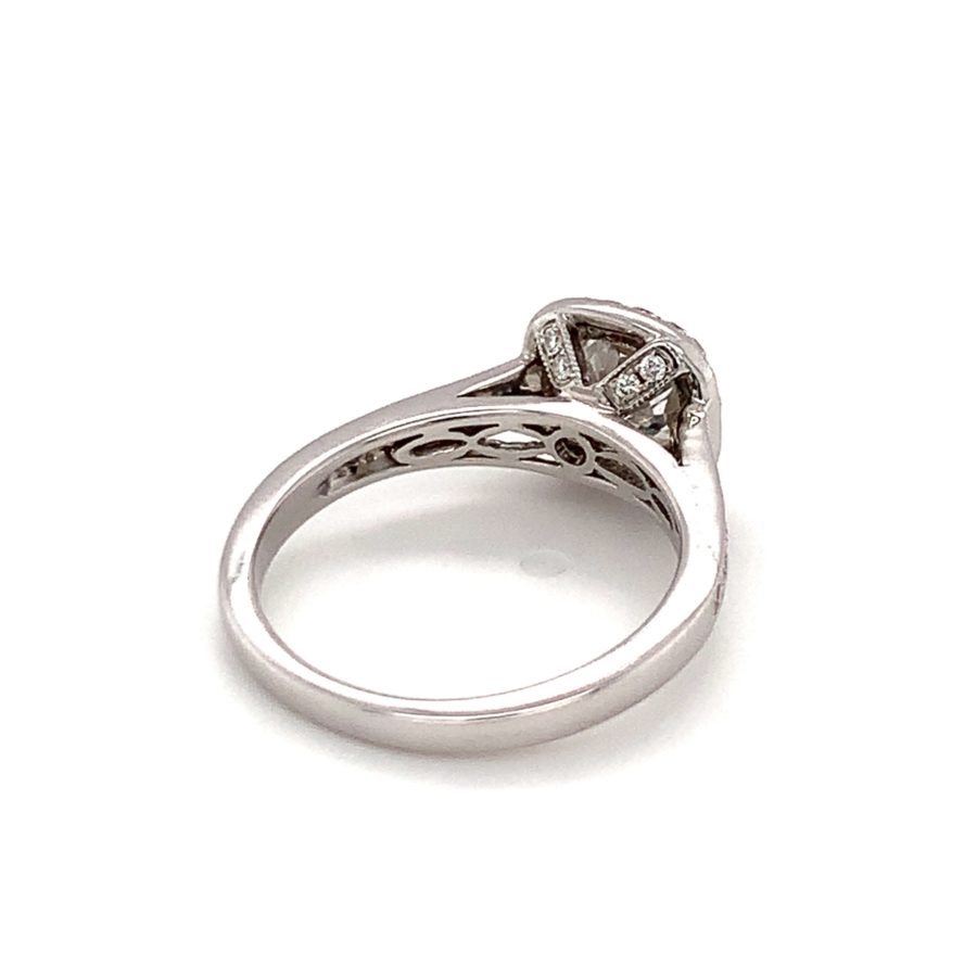 18K WHITE GOLD DIAMOND SOLITAIRE RING from Recoleta Estate Jewelry