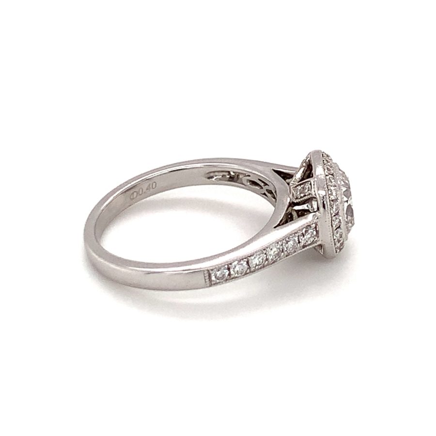 18K WHITE GOLD DIAMOND SOLITAIRE RING from Recoleta Estate Jewelry