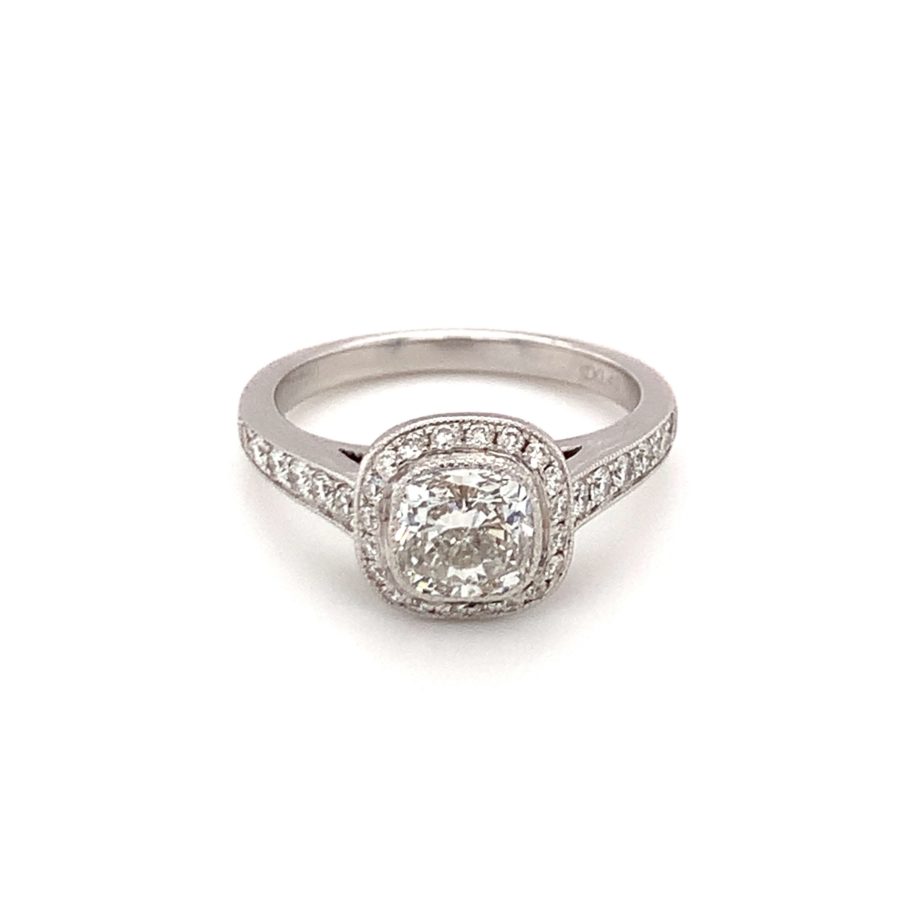 18K WHITE GOLD DIAMOND SOLITAIRE RING from Recoleta Estate Jewelry