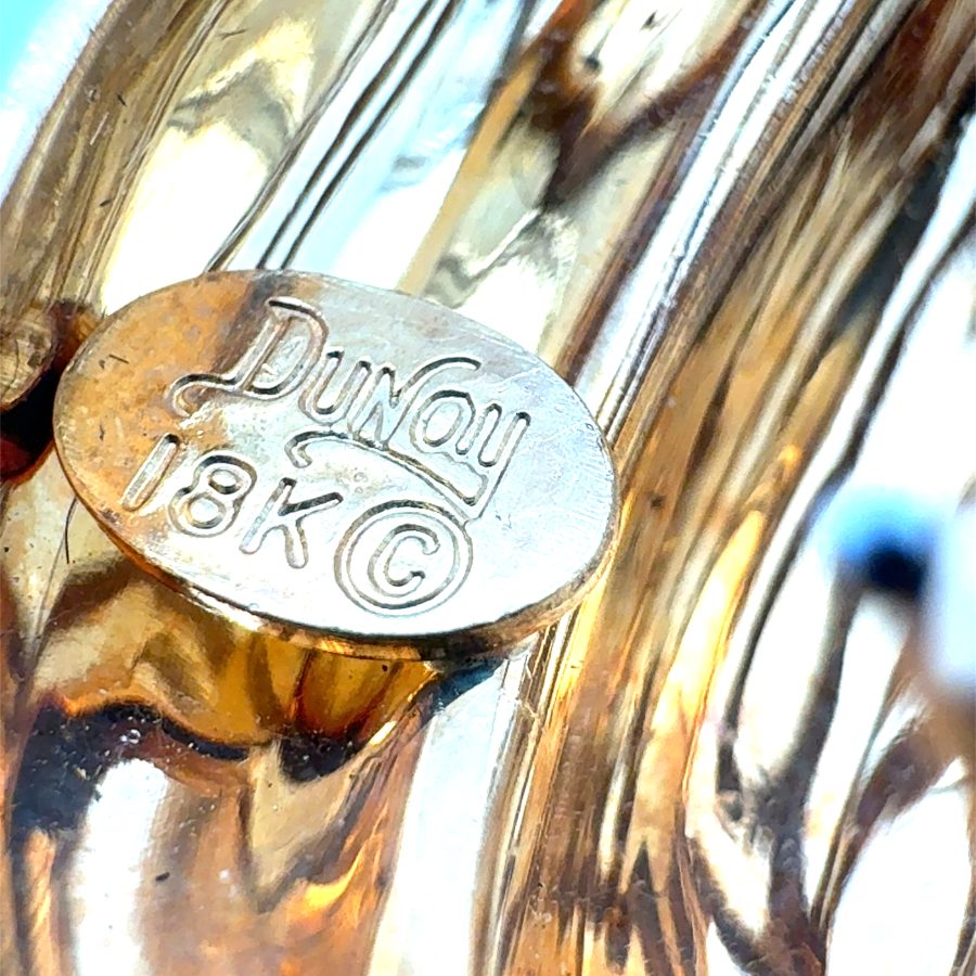 HAMMERED GOLD EARCLIPS BY HENRY DUNAY - Image 4