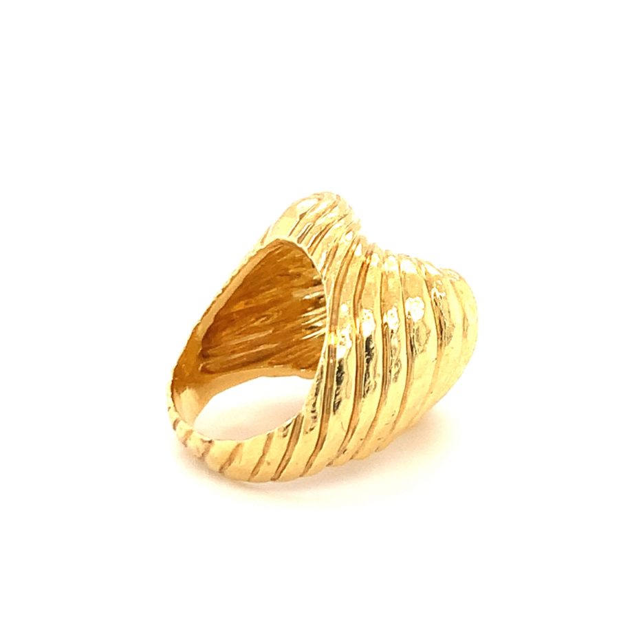 18K YELLOW GOLD RING BY "HENRY DUNAY"