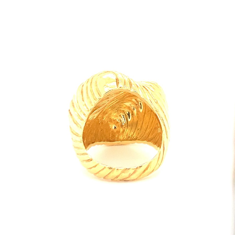 18K YELLOW GOLD RING BY "HENRY DUNAY"