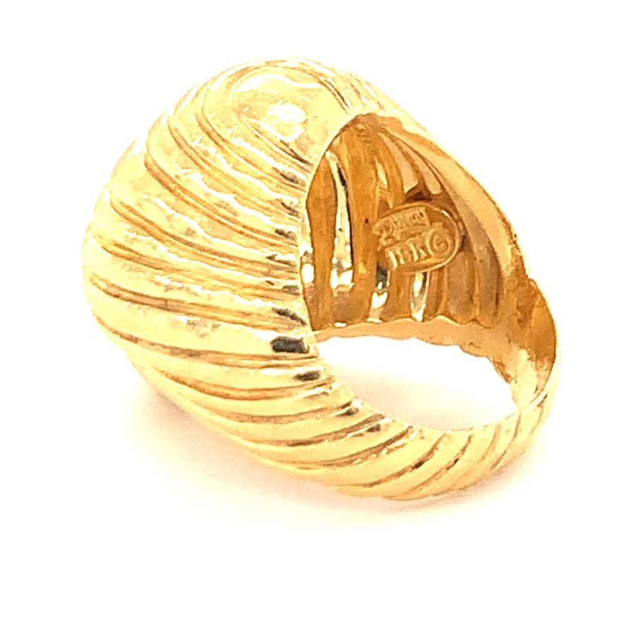 18K YELLOW GOLD RING BY "HENRY DUNAY"