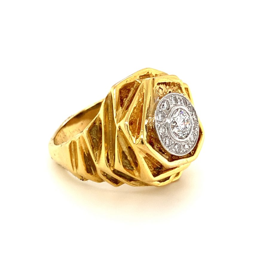 18K Yellow Gold Diamond Ring by "Tiffany"