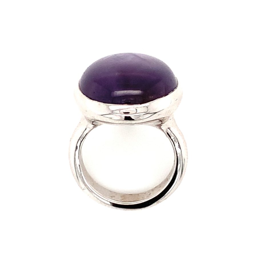 18K-WG PURPLE STAR SAPPHIRE RING