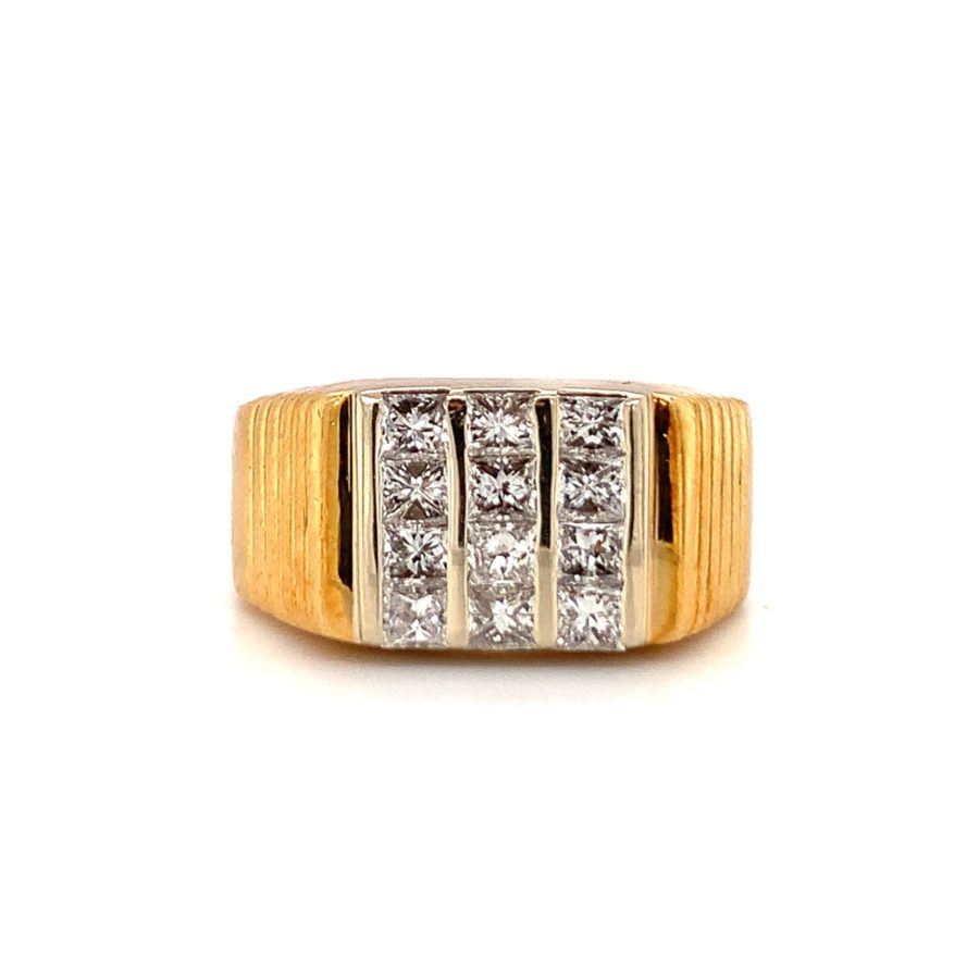 18K Yellow Gold Diamond Ring