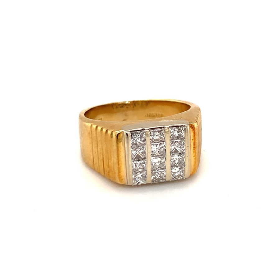 18K Yellow Gold Diamond Ring