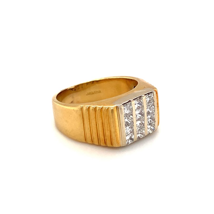 18K Yellow Gold Diamond Ring