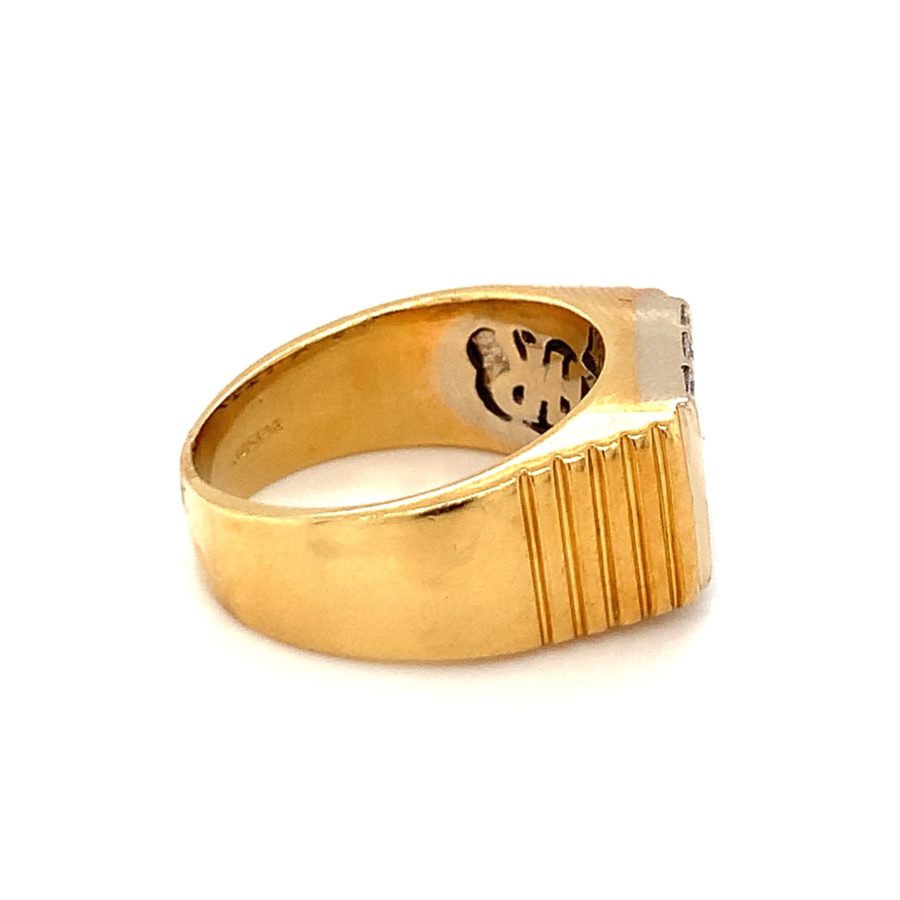 18K Yellow Gold Diamond Ring