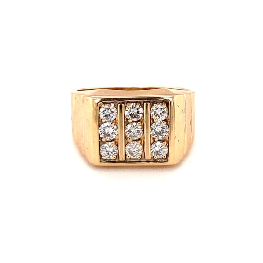 14K Yellow Gold Diamond Ring