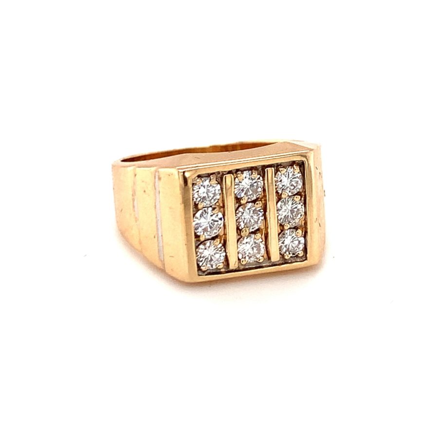 14K Yellow Gold Diamond Ring