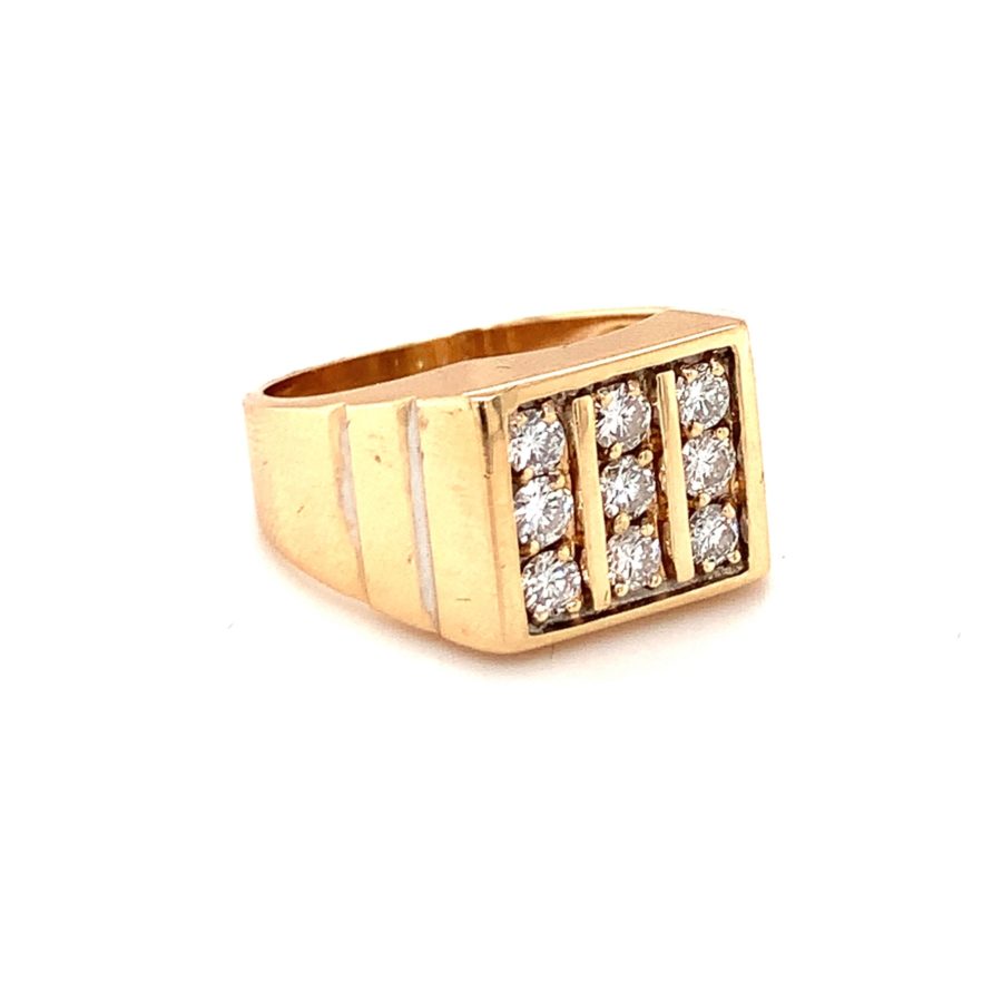 14K Yellow Gold Diamond Ring