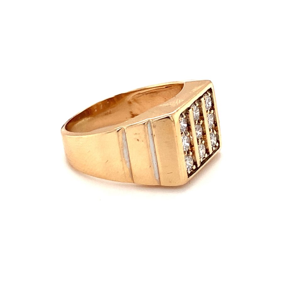 14K Yellow Gold Diamond Ring