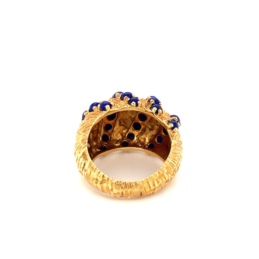 18K-YG LAPIS LAZULI DOME RING