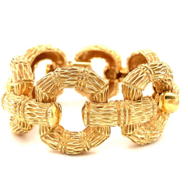 14K-YG BRACELET BY "LA TRIOMPHE"