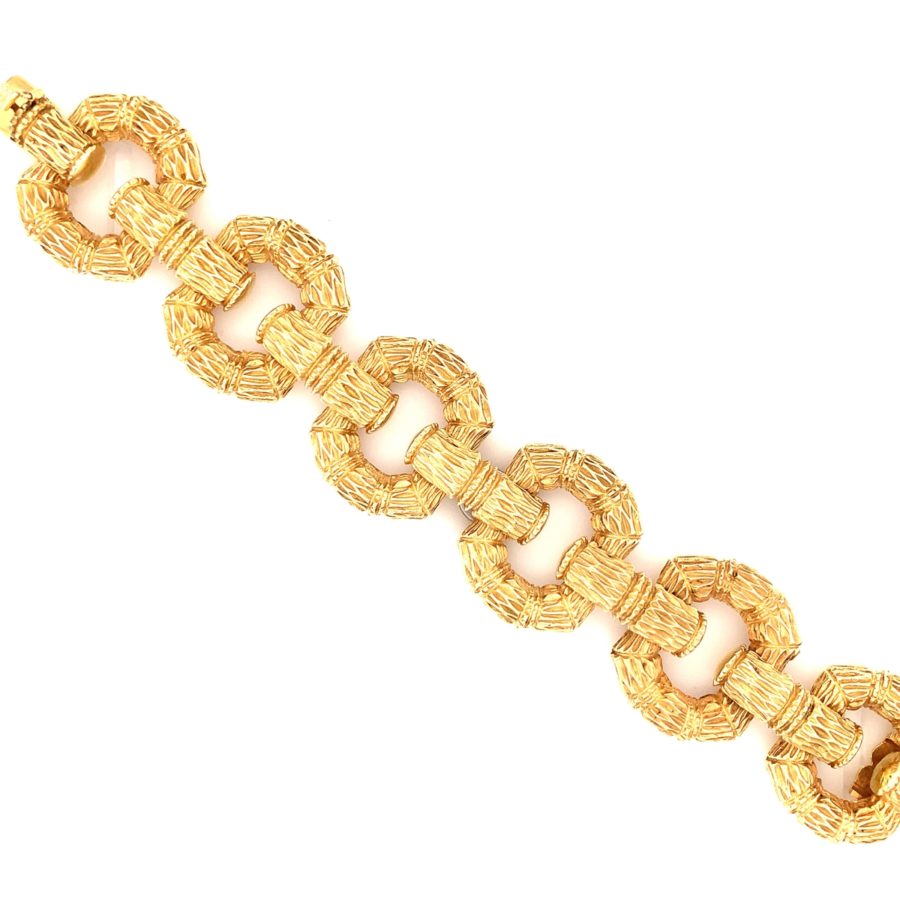 14K-YG BRACELET BY "LA TRIOMPHE"