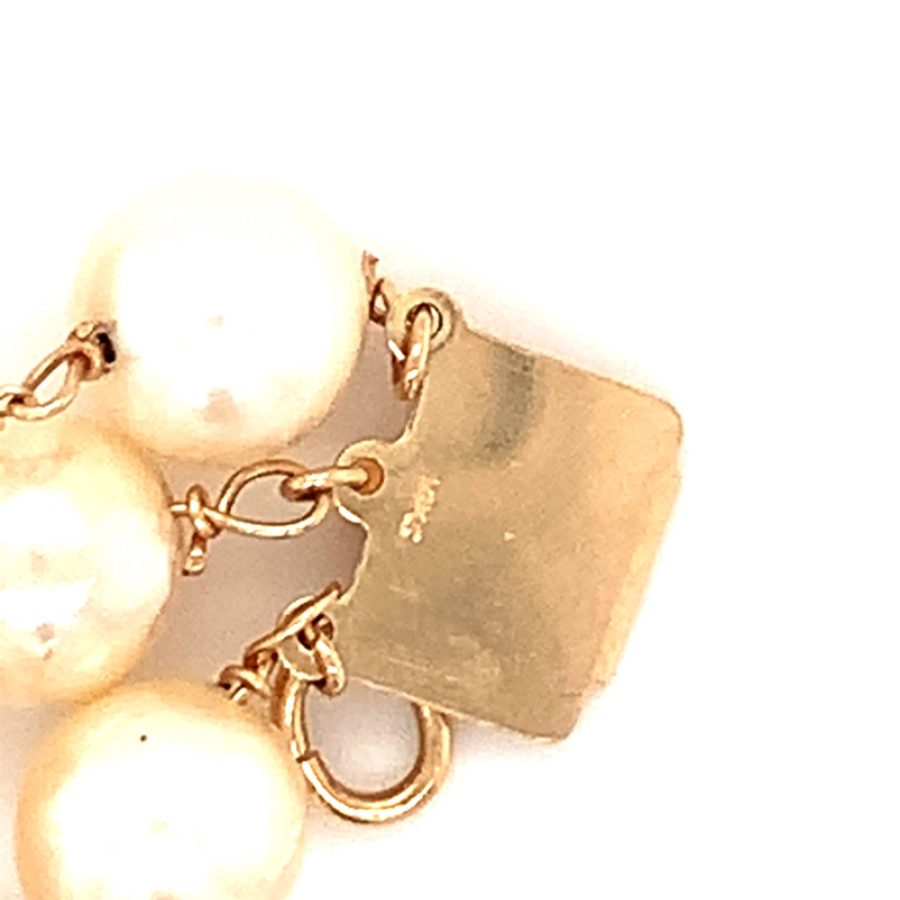 14K Yellow Gold, Pearl Bracelet