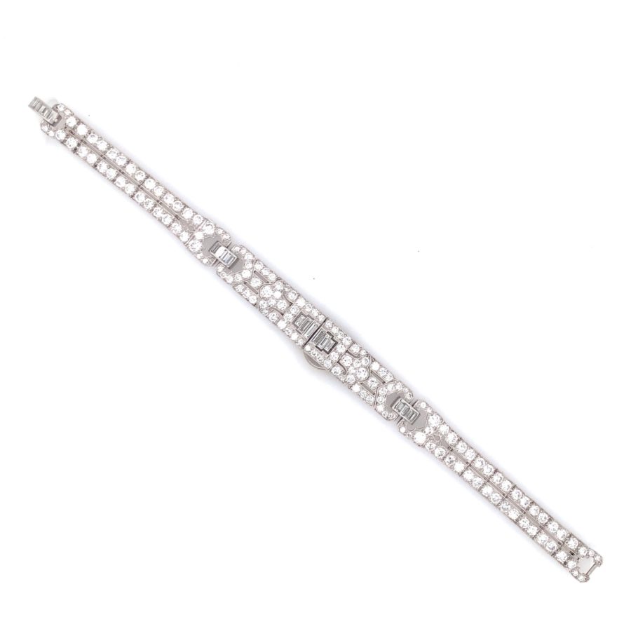 Art Deco, Platinum Diamond Bracelet