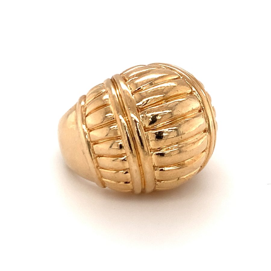 14K-YG DOME RING