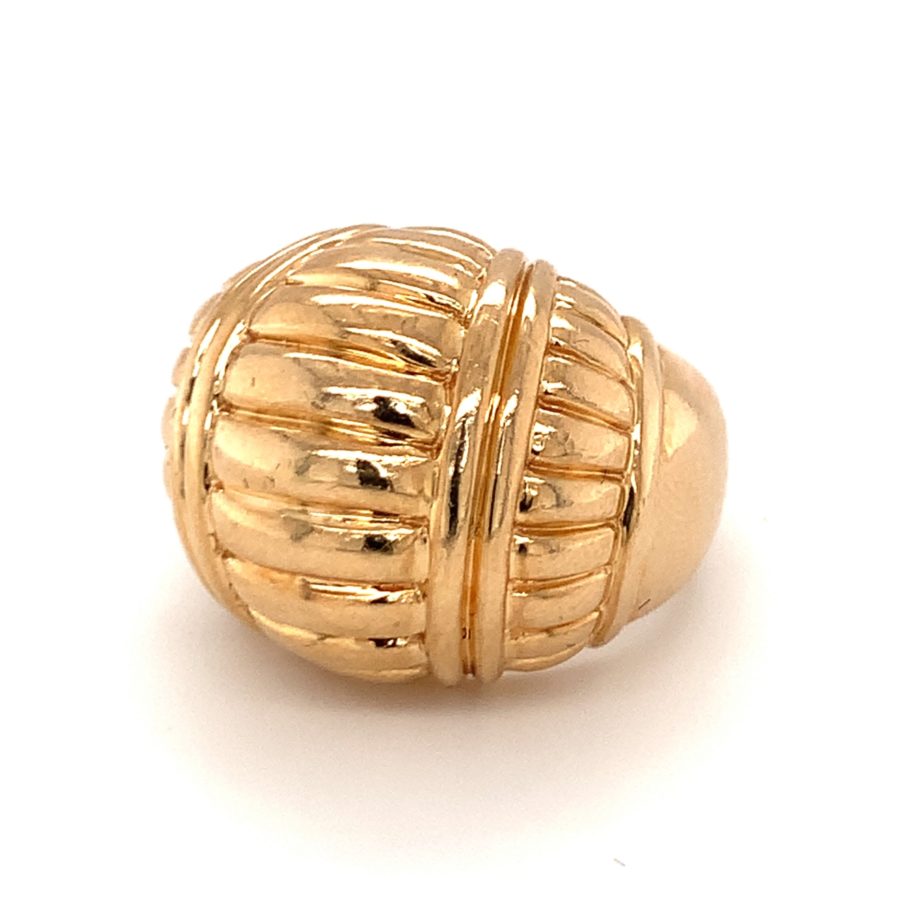 14K-YG DOME RING