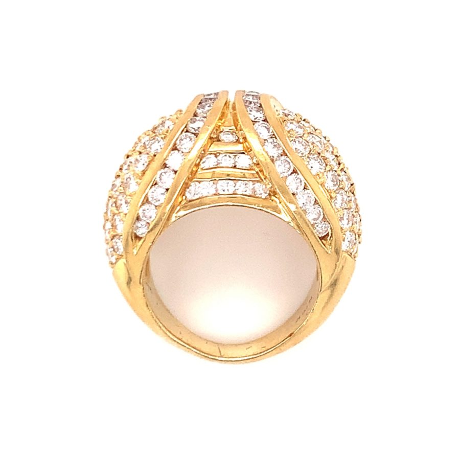 18K-YG DIAMOND DOME RING