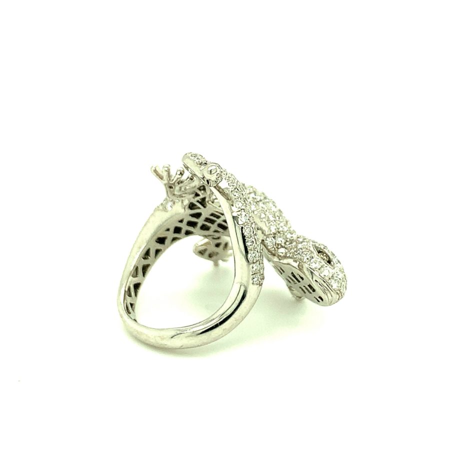 18K-WG DIAMOND SALAMANDER RING