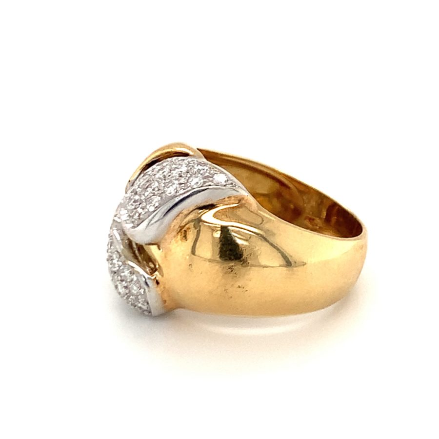 18K-YG+WG DIAMOND RING