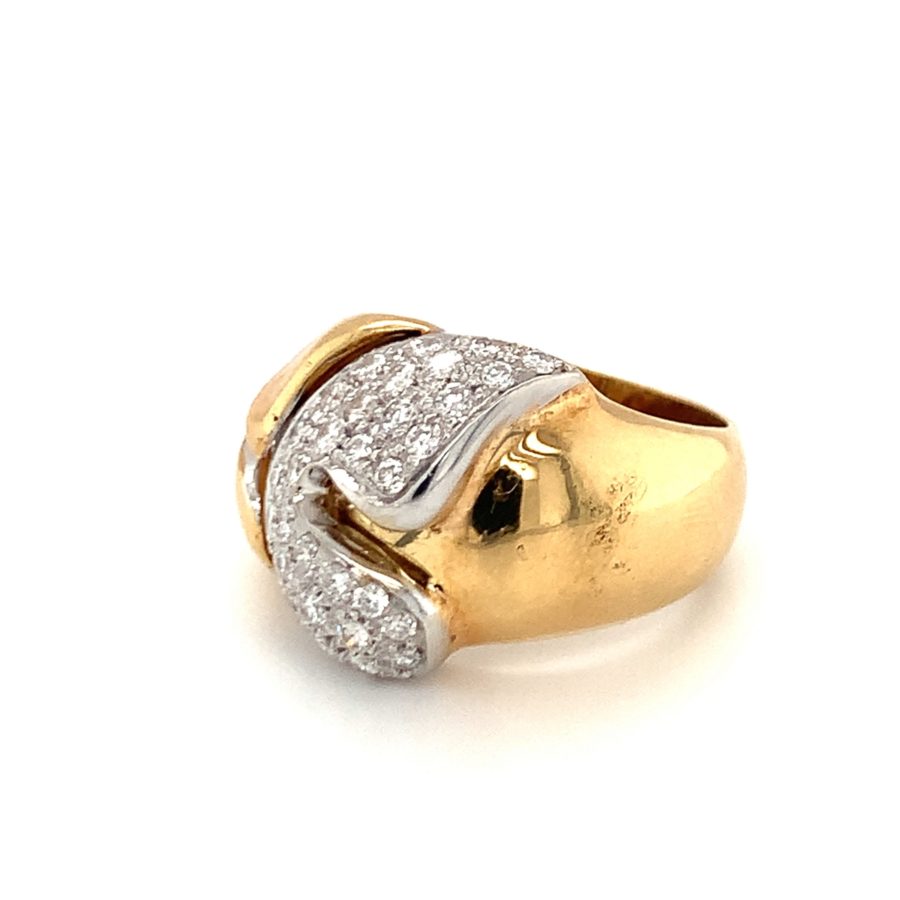 18K-YG+WG DIAMOND RING