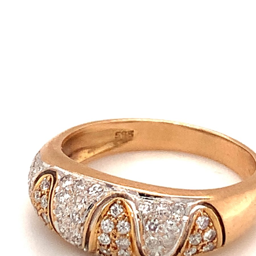 14K-YG DIAMOND RING