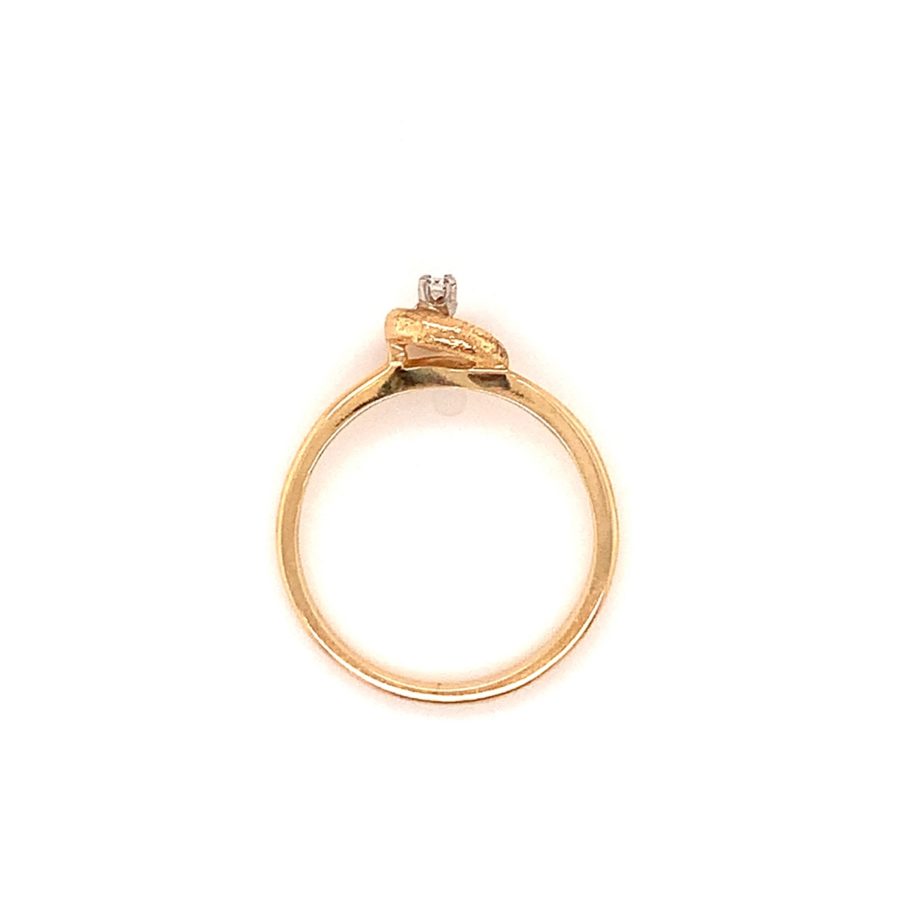 14K-YG DIAMOND RING