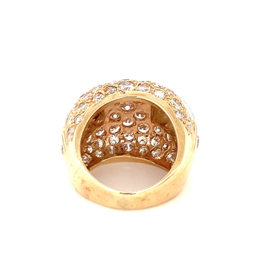 14K-YG DIAMOND BOMBE RING