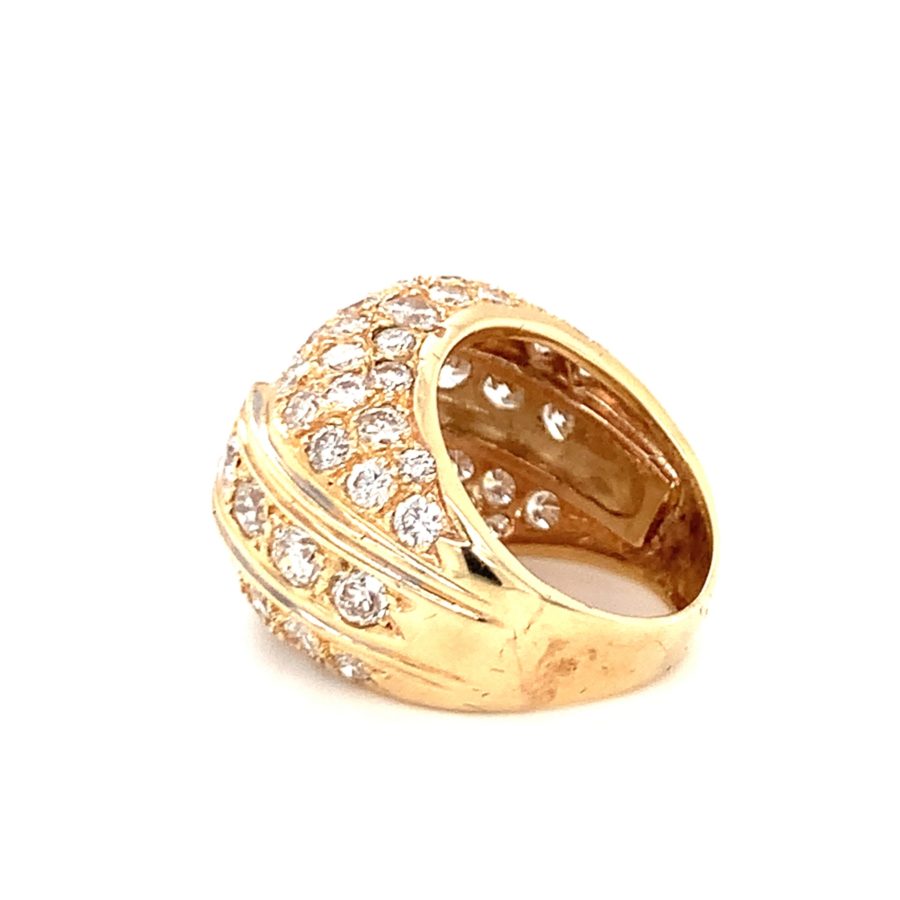 14K-YG DIAMOND BOMBE RING