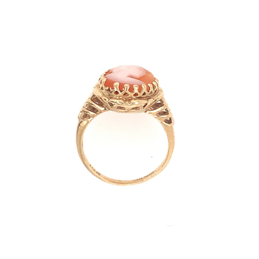 14K-YG CAMEO SHELL RING