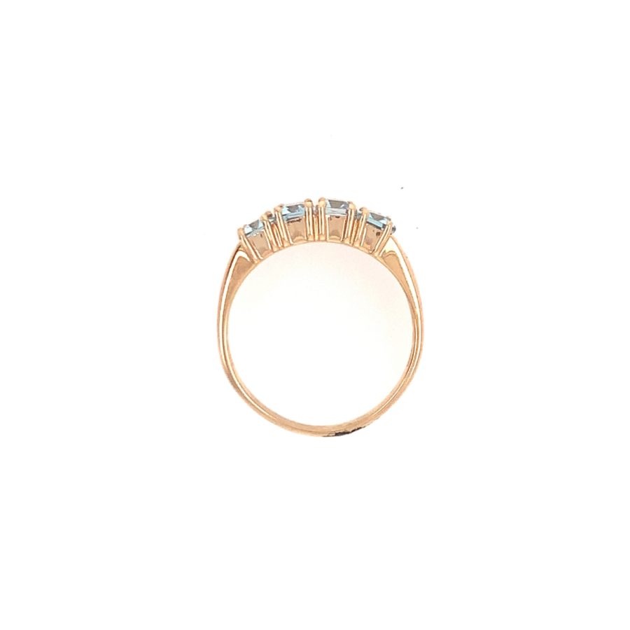 14K-YG BLUE TOPAZ RING