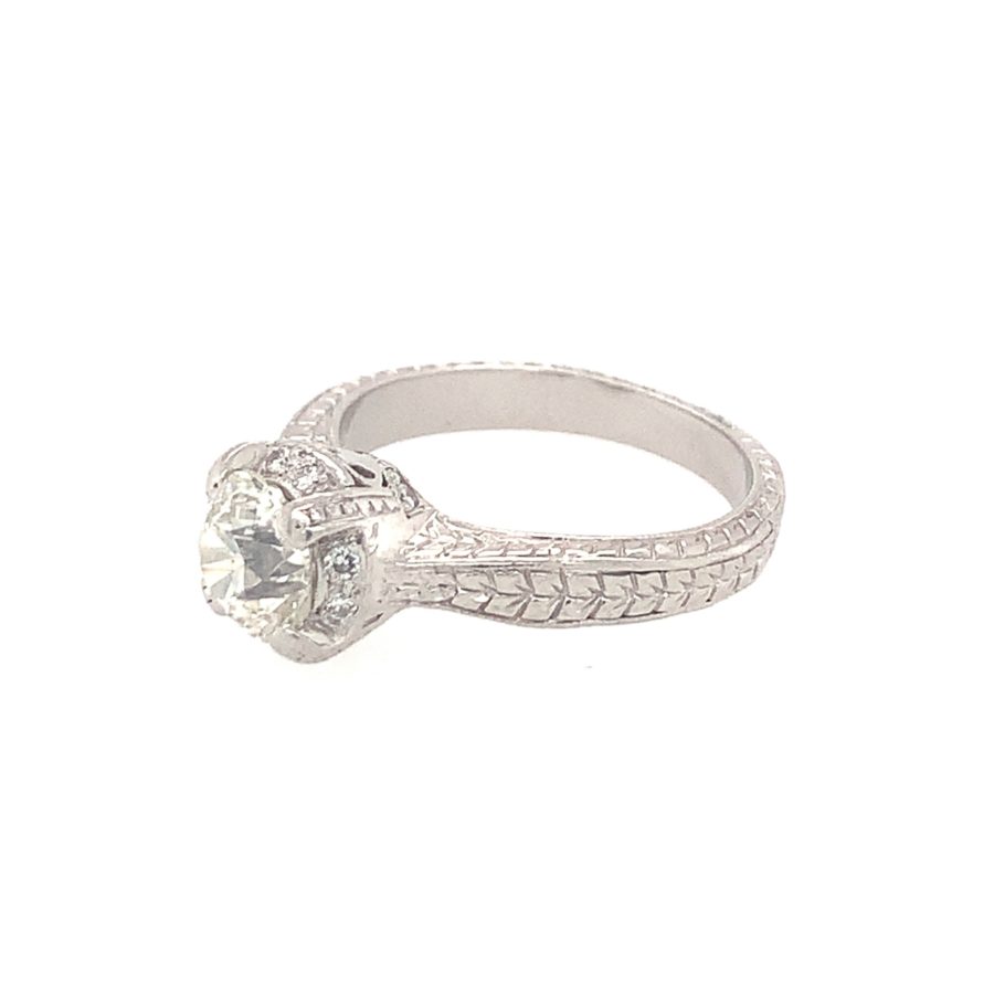 Platinum Diamond Solitaire Ring