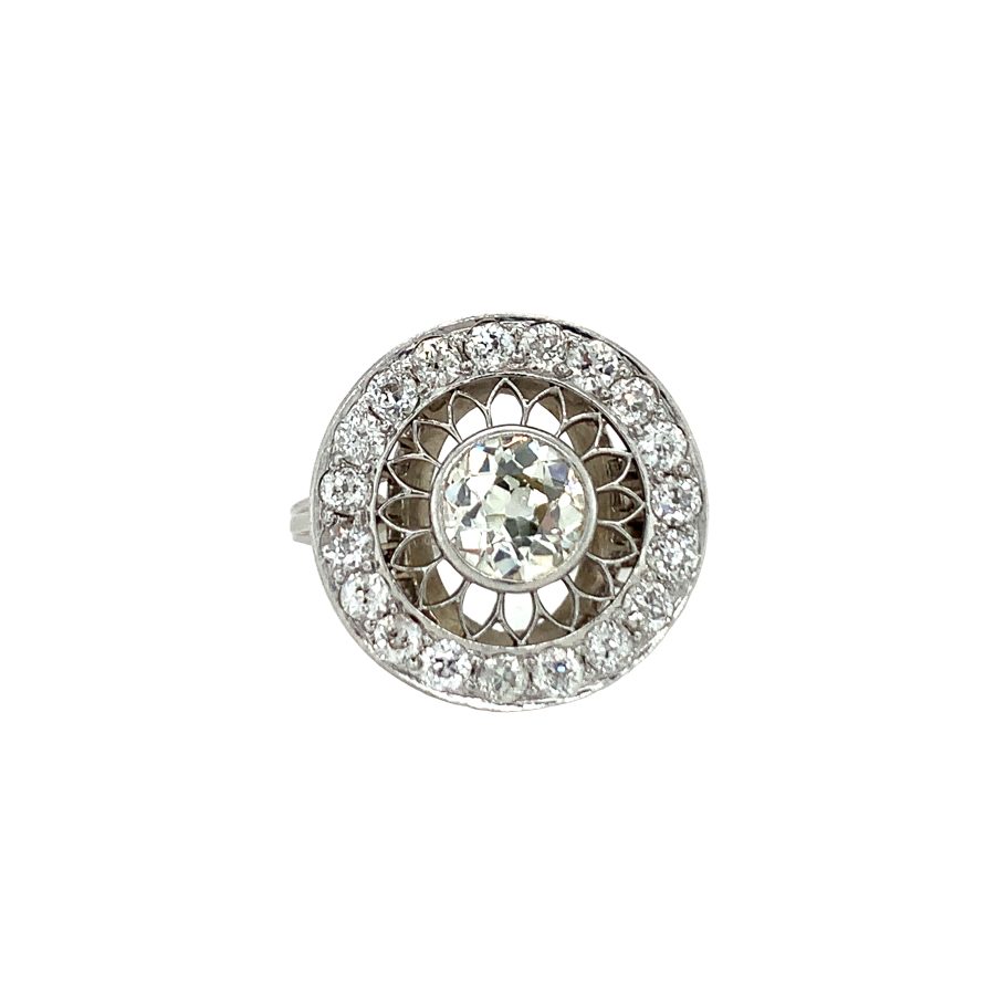 Art Deco Platinum Diamond Ring